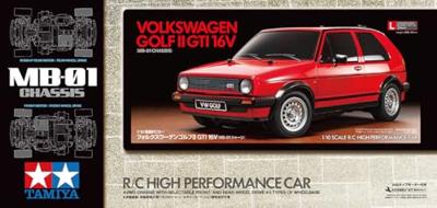 Tamiya 1:10 RC auto Elektro Straatmodel VW Golf II GTI 16V Bouwpakket Tamiya 1:10 RC auto Elektro Straatmodel VW Golf II GTI 16V Bouwpakket