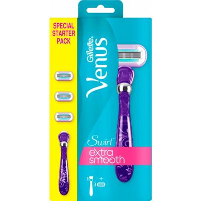 Gillette Gillette Venus Swirl Razor + 3 Navulmesjes - Gladde Huid