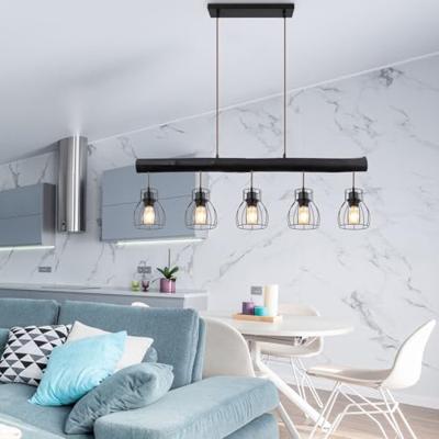 Globo HanglampMina zwart 5-lichts - 15326-5NB