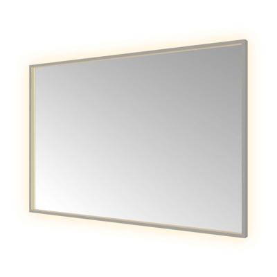 Spiegel Hotbath &MORE 80x120 cm LED-Verlichting Spiegelverwarming Rechthoek Geborsteld Gunmetal
