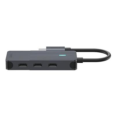 Rapoo USB-C naar USB-C Hub Zwart - thumbnail