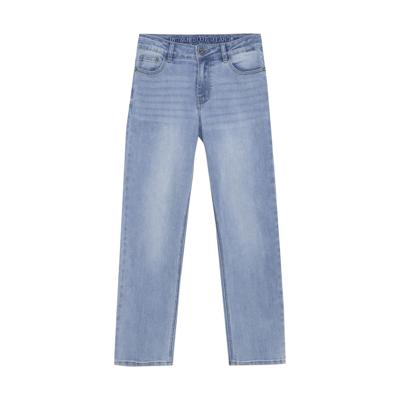 2650 Wide Loose Used Denim Light Denim Blue