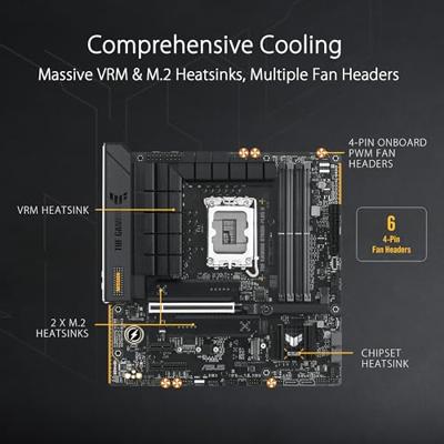 Moederbord Intel ASUS TUF GAMING B760M-PLUS II Moederbord Intel ASUS TUF GAMING B760M-PLUS II
