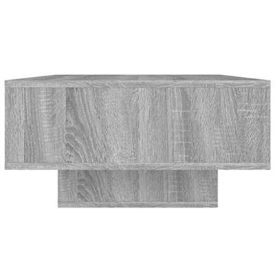 Salontafel 105x55x32 cm bewerkt hout grijs sonoma eikenkleurig