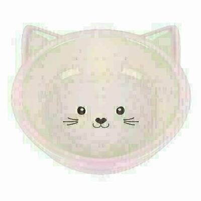 Happy Pet voerbak kitten roze / creme