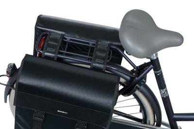 Basil urban load dubbele fietstas - zwart - thumbnail