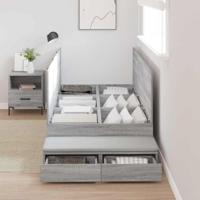 Opbergbedframe Grijs sonoma 236.5 x 90 x 31.5 cm Bewerkt hout - thumbnail