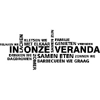 In onze veranda - Muursticker - thumbnail