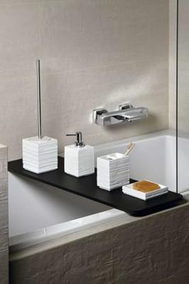 Zeepdispenser Sapho Quadrotto Vrijstaand 430 ML Polyresin Wit Sapho