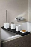 Toiletborstelhouder Sapho Quadrotto Vrijstaand 38x9.5 cm Polyresin Wit Sapho - thumbnail