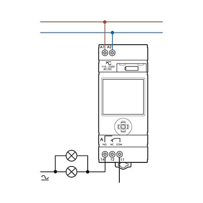 Finder 12.A1.8.230.0000-5 Schakelklok voor DIN-rails 12.A1.8.230.0000 230 V/AC Astronomisch, Weekprogramma Finder 12.A1.8.230.0000-5 Schakelklok voor DIN-rails 12.A1.8.230.0000 230 V/AC Astronomisch, Weekprogramma
