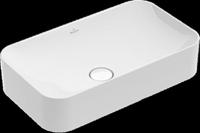 Villeroy & Boch Finion opzetwastafel - zonder kraangat 60x35cm - Ceramic+ zonder overloop stone white 414361rw - thumbnail