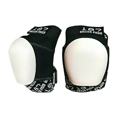 Pro Knee Pads Black/White - Kniebeschermers
