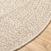 VidaXL Vloerkleed zizur crème binnen en buiten ø 90 cm jute look - thumbnail