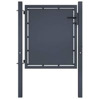 Tuinpoort staal 100x100 cm antraciet - thumbnail