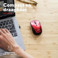 Trust YVI+ Draadloze Muis ECO Muis Rood - thumbnail