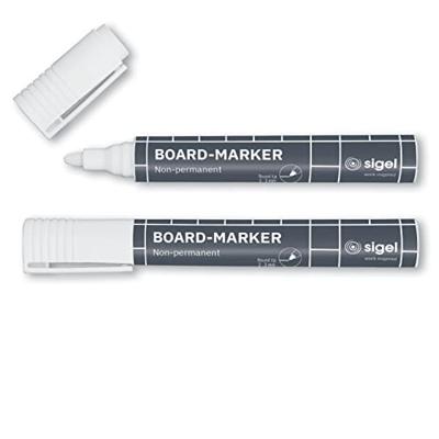 Sigel BA715 BA715 Glasboardmarker Wit 2 mm, 3 mm 2 stuk(s)