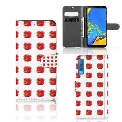 Samsung Galaxy A7 (2018) | Book Cover | Paprika Red