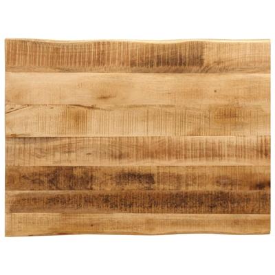 Tafelblad met natuurlijke rand 80x60x3,8 cm massief mangohout