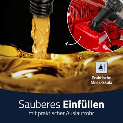 Hunersdorff Dubbele jerrycan voor brandstof | inhoud 5,5 + 3 l | natuur HDPe | L316xB145xH312mm | 1 stuk - 824900 824900 - thumbnail