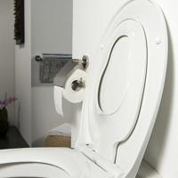 Toiletzitting Tiger Tulsa Softclose Quickrelease Thermoplast RVS Wit - thumbnail