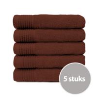 The One Badhanddoek 450 gram 70x140 cm Brown (5 stuks) - thumbnail