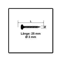 Fischer 670059 Power-Fast II Spaanplaatschroef 3 mm 25 mm T-profiel Staal Galvanisch verzinkt 200 stuk(s) - thumbnail