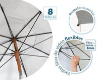 Strandparasol Grijs Ø 180 cm SPF50+ Boho - thumbnail