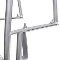 Dok/zwembadladder met 4 treden aluminium 167 cm - thumbnail