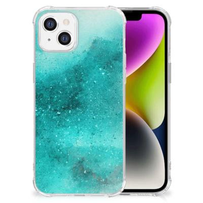 Back Cover iPhone 14 Painting Blue Back Cover iPhone 14 Painting Blue