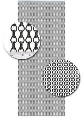 Vliegengordijn Aluminium Zwart - 100cm x 240cm Vliegengordijn Aluminium Zwart - 100cm x 240cm