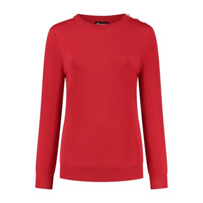 Travelin&apos; Women - Round neck - Rood - Maat S
