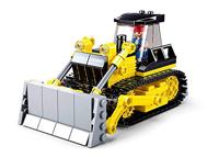 Sluban Bulldozer bouwstenen set - thumbnail