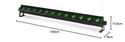 BeamZ LCB128IP LED Bar IP65 12x 8W RGBA