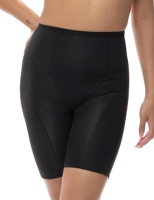 Corrigerende short lange pijpjes - Medium control - Shapewear boxershort - Anti slip rand - XS - Zwart - corrigerende corrigerende corrigerende -