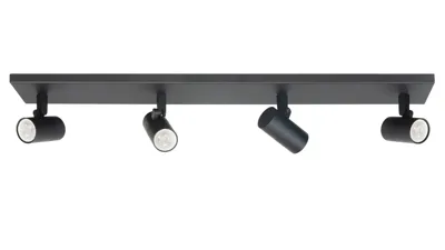 Highlight Spot Picollo 4 lichts L 65 cm incl mini GU10 zwart Highlight Spot Picollo 4 lichts L 65 cm incl mini GU10 zwart