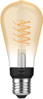 Philips HUE Lichtbron E27 Filament ST64 White - thumbnail