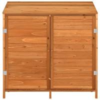 Tuinschuur 102x52x112 cm massief vurenhout bruin - thumbnail