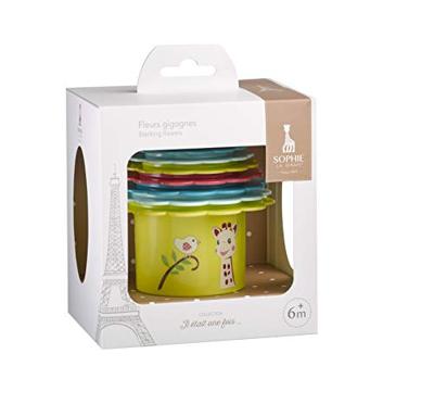 Bijtring - Sophie de Giraffe - Colo'Rings - Natuurlijk rubber - Diverse texturen - Gemakkelijk vast te pakken