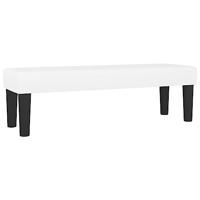 Boxspring met matras kunstleer wit 160x200 cm - thumbnail