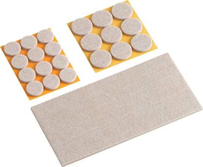 Metafranc WU0644896 Viltdoppen Zelfklevend, Rond, Vierkant Beige 1 set(s)