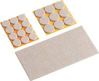Metafranc WU0644896 Viltdoppen Zelfklevend, Rond, Vierkant Beige 1 set(s) - thumbnail