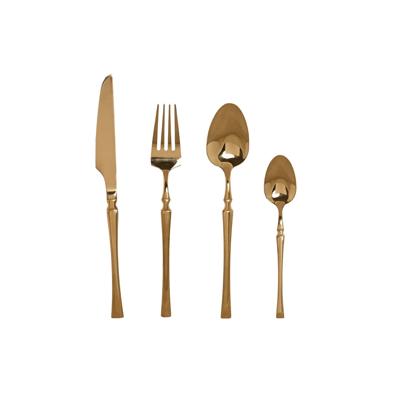 Bestek Home ESPRIT Gouden Roestvrij staal 3 x 1,5 x 15 cm 16 Onderdelen