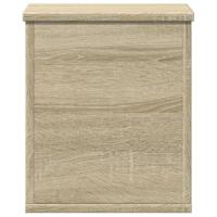 Opbergbox 30x35x35 cm bewerkt hout sonoma eikenkleurig - thumbnail