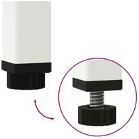 VidaXL Verhoogde tuin plantbak wit 60 x 26 x 45 cm staal - thumbnail