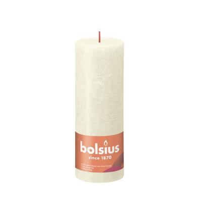 Bolsius shine rustiekkaars 190/68 soft pearl