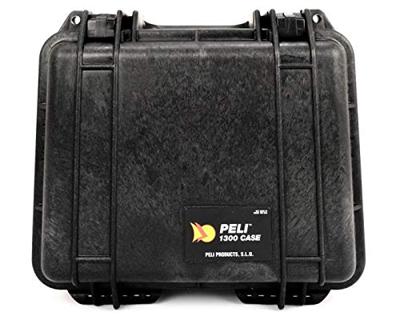 Peli 1300 Stootbestendige Koffer Voor Camcorder, Drone, Camera, Dslr, E.A., Ip67 Waterdicht, Capaciteit: 6L, Gemaakt In De Vs, Zonder Schuim, Kleur: Zwart