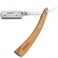Proraso barber shavette snijmes licht hout - thumbnail