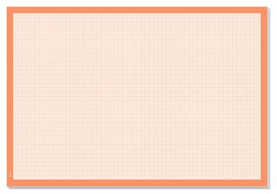Sigel HO270 Papier Bureau onderlegger Millimeterpapier, Geruit Wit, Oranje (b x h) 59.5 cm x 41 cm
