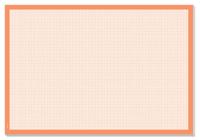 Sigel HO270 Papier Bureau onderlegger Millimeterpapier, Geruit Wit, Oranje (b x h) 59.5 cm x 41 cm - thumbnail